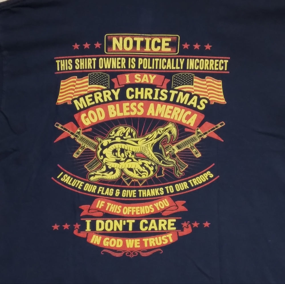 Politically Incorrect Men's Tee- XL